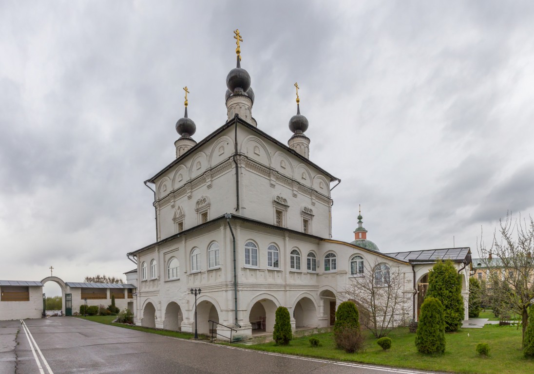 Троицкий Белопесоцкий монастырь. Собор Троицы Живоначальной, Ступино (Ступинский городской округ, Московская область). фасады, Вид с запада