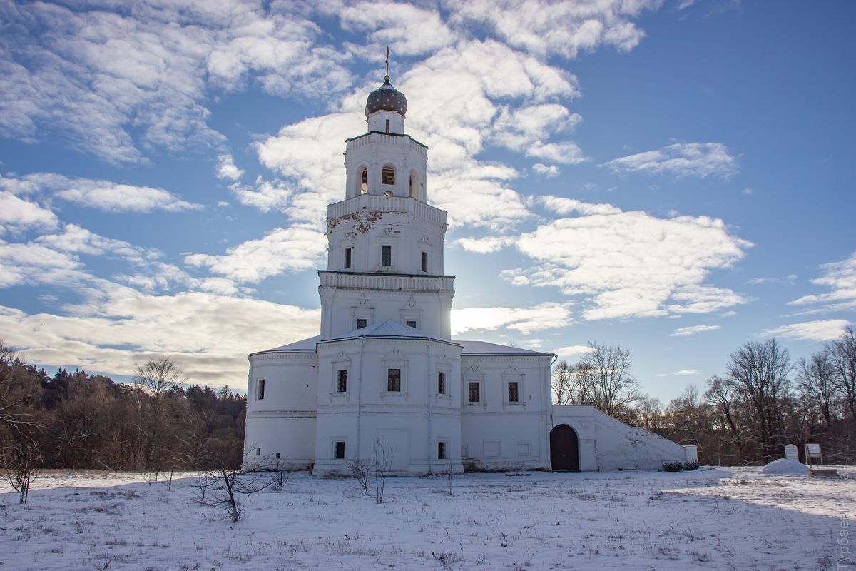 Церковь Вознесения Господня, Сенницы 2-е (Озёрский городской округ, Московская область). фасады, Вид с севера