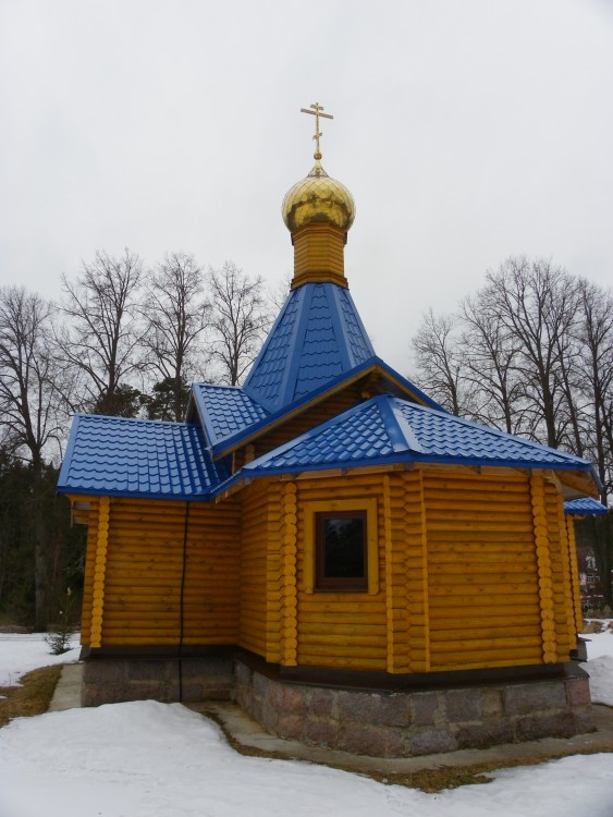 Церковь Тихвинской иконы Божией Матери, Шалово (Лужский район, Ленинградская область). фасады, Алтарная часть