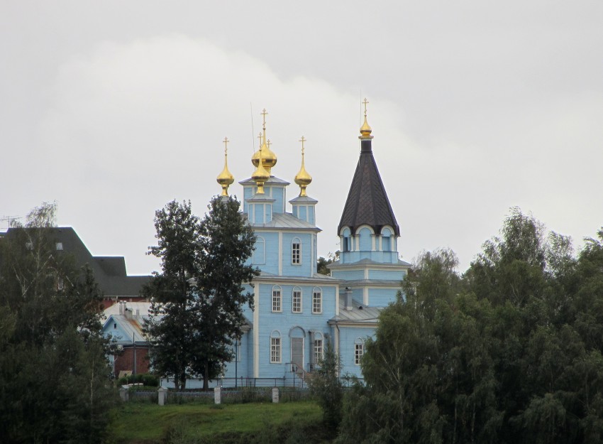 Церковь Казанской иконы Божией Матери, Великий Враг (Кстовский район, Нижегородская область). общий вид в ландшафте