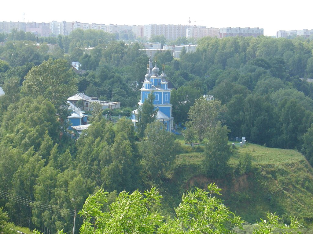 Великий Враг. Церковь Казанской иконы Божией Матери. общий вид в ландшафте