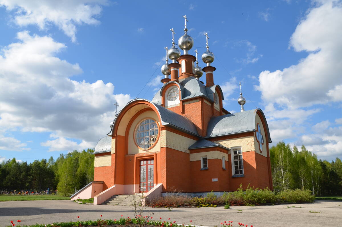 Церковь Димитрия Солунского, Лесной Вьяс (Лунинский район, Пензенская область). фасады, Вид с юго-востока