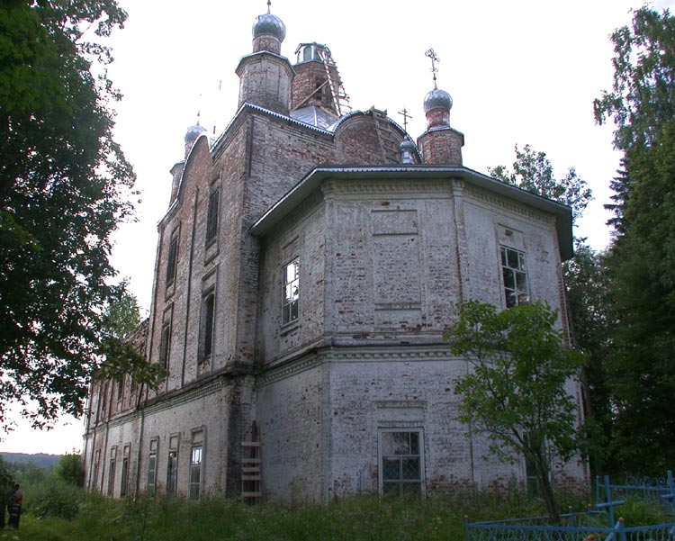 Спасо-Сергиевская церковь, Спас-Нурма (Грязовецкий район, Вологодская область). фасады