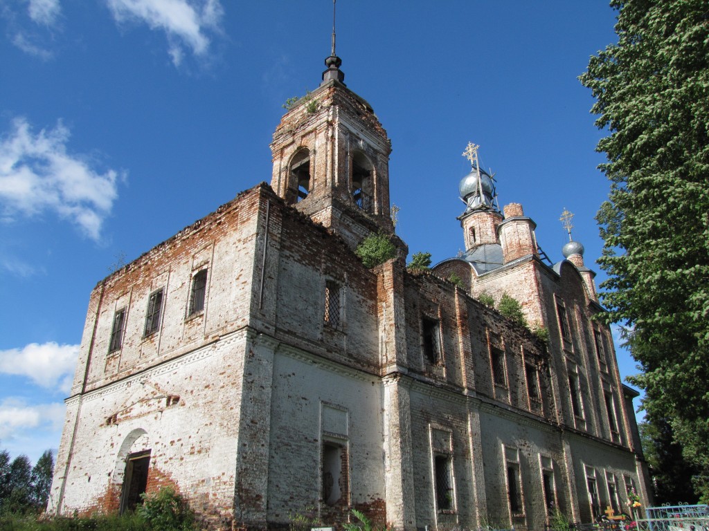 Спасо-Сергиевская церковь, Спас-Нурма (Грязовецкий район, Вологодская область). фасады