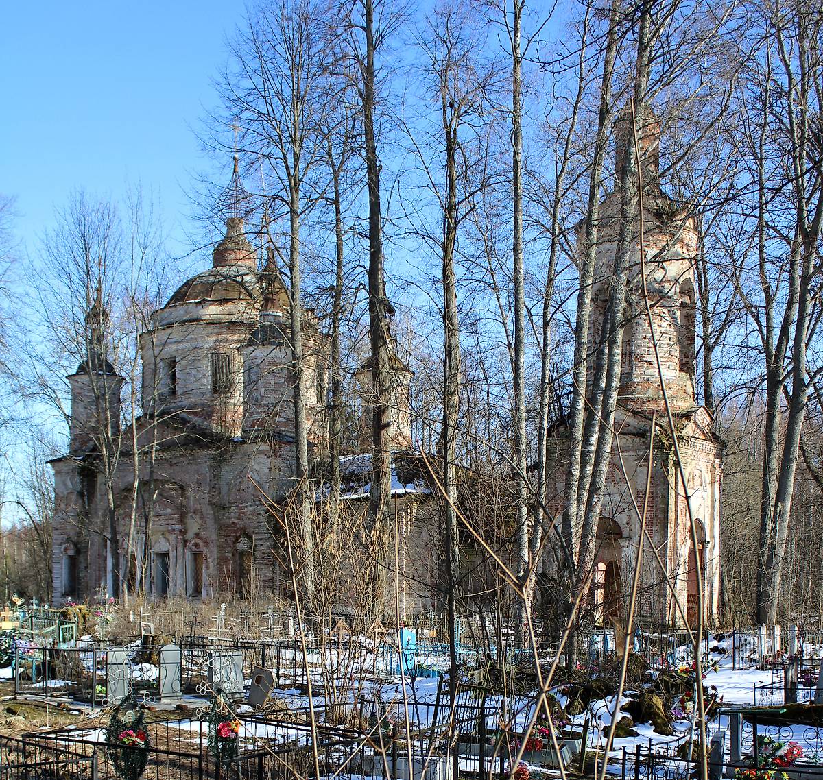 фасады. Церковь Спаса Нерукотворного Образа, Мечеходово (Первомайский район, Ярославская область)