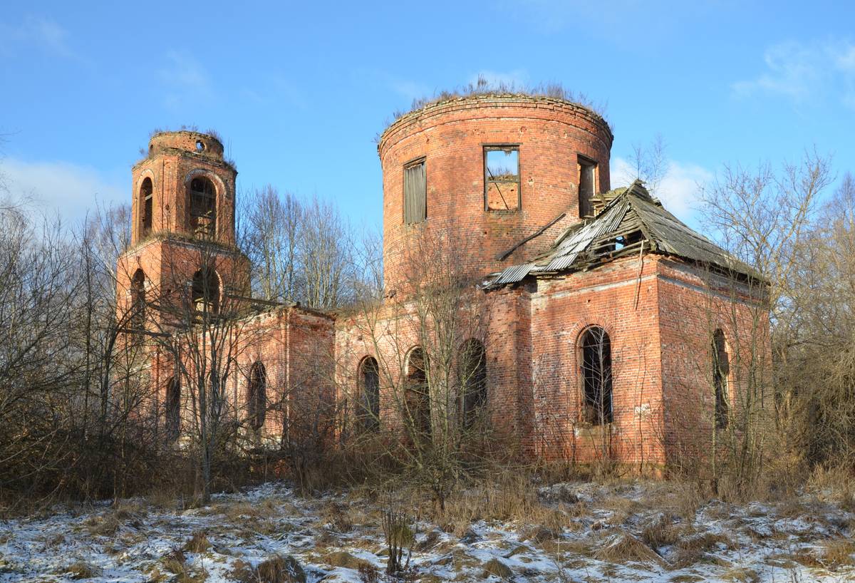 фасады. Церковь Успения Пресвятой Богородицы, Колчино (Людиновский район, Калужская область)