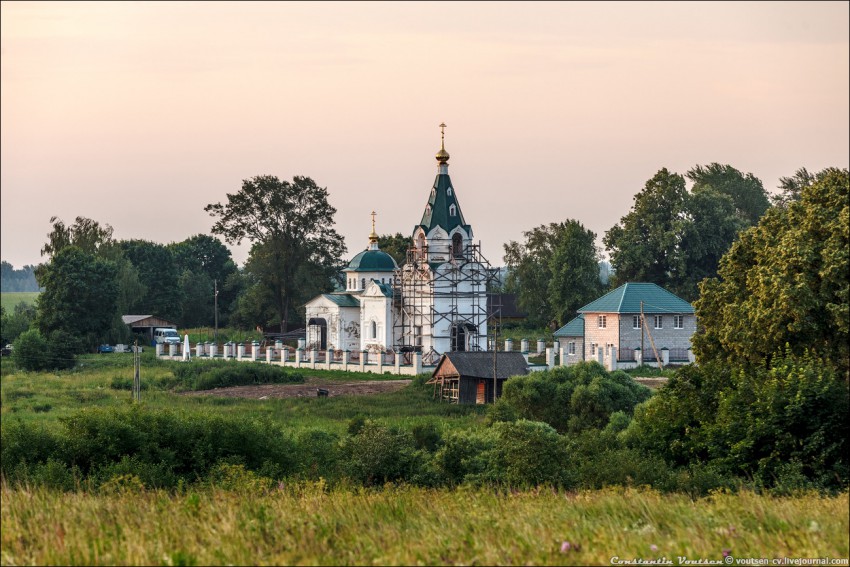 Церковь Всех Святых, Малолучинское (Юрьев-Польский район, Владимирская область). общий вид в ландшафте