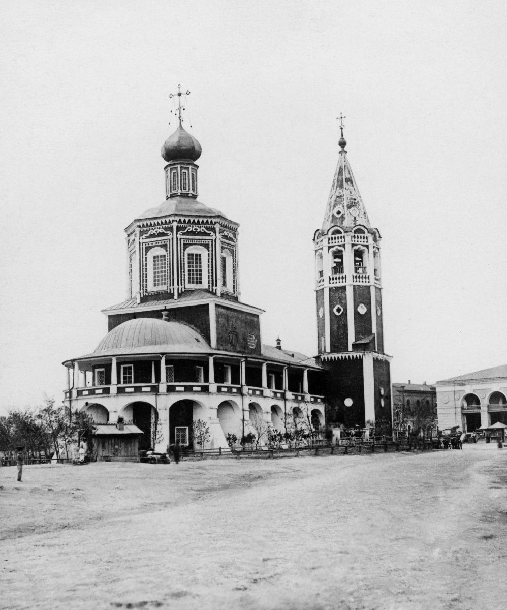 Саратов. Кафедральный собор Троицы Живоначальной. архивная фотография, Фотография Троицкого собора, выполненная в кон. ХIХ века