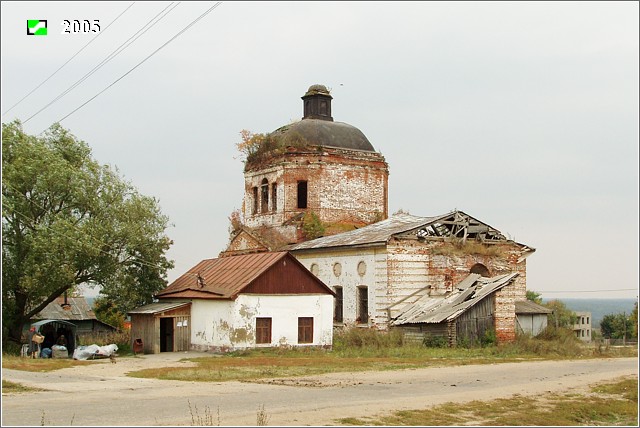 Семьинское. Церковь Николая Чудотворца. фасады, Вид с северо-запада