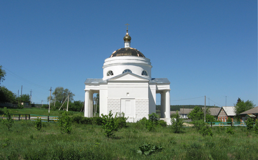 Церковь Михаила Архангела, Столыпино (Никольский район, Пензенская область). общий вид в ландшафте