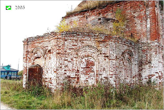 Крутово. Церковь Благовещения Пресвятой Богородицы. фасады, Апсида