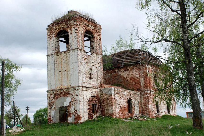 Крутово. Церковь Благовещения Пресвятой Богородицы. фасады, юго-западный фасад