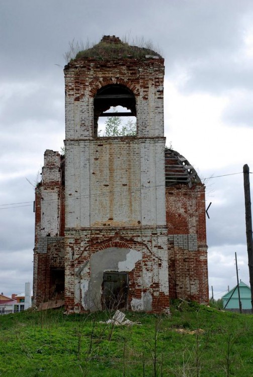 Церковь Благовещения Пресвятой Богородицы, Крутово (Ковровский район и г. Ковров, Владимирская область). фасады, западный фасад