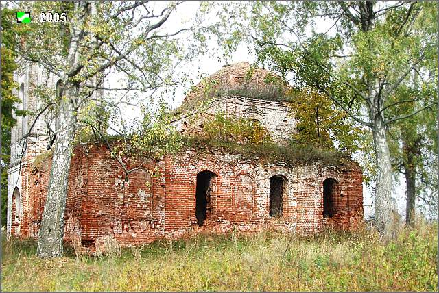 Марьино. Церковь Похвалы Божией Матери. фасады, Южный фасад, южный придел