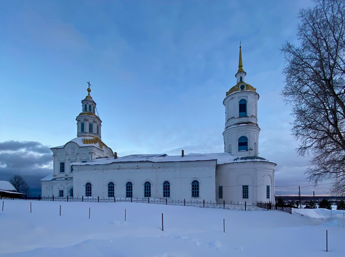 Церковь Илии Пророка, Юрьево (Котельничский район, Кировская область). фасады, Вид с северо-запада