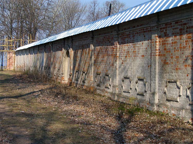 Осташков. Житенный Смоленский монастырь. фасады, Южная стена