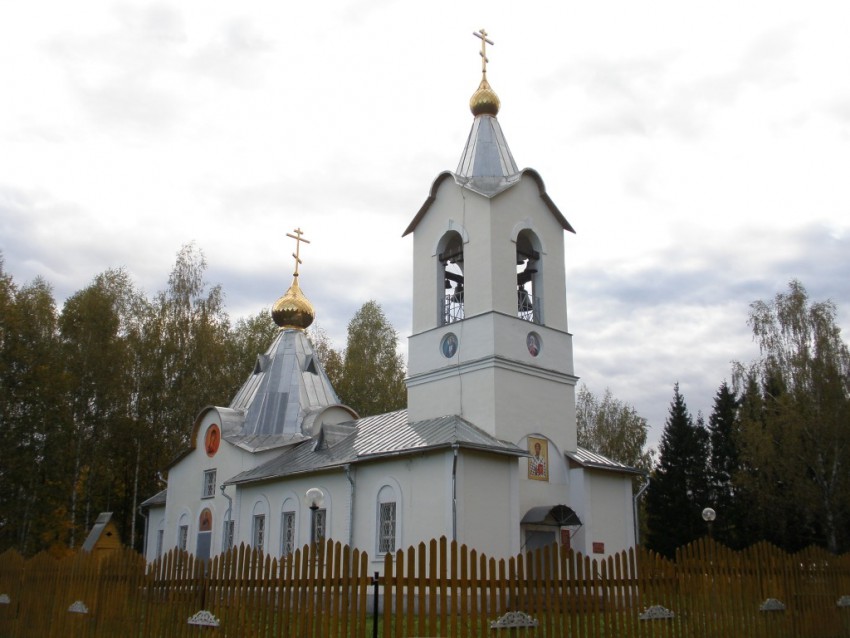 Кудиново. Церковь Николая Чудотворца. фасады, Вид с северо-запада