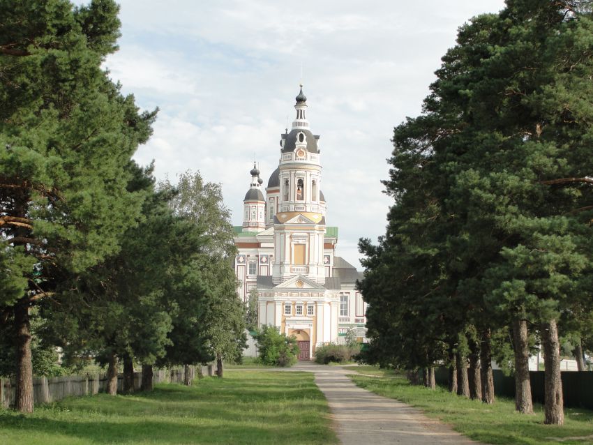 Сканово. Троице-Сканов женский монастырь. общий вид в ландшафте