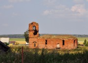 Церковь Владимирской иконы Божией Матери, Вид на церковь с левобережной части села Сергиево<br>, Сергиево (Ниж. Сергиевское на Шате), Венёвский район, Тульская область