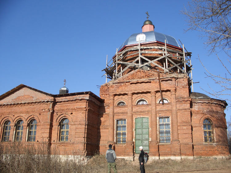 Церковь Покрова Пресвятой Богородицы, Волковичи (Заокский район, Тульская область). фасады