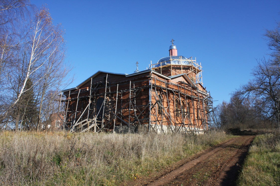 Церковь Покрова Пресвятой Богородицы, Волковичи (Заокский район, Тульская область). фасады