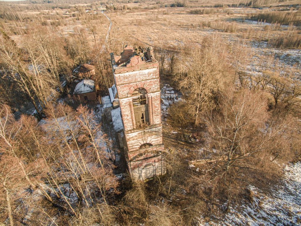 Благовещенский мужской монастырь, Тимошкино, Благовещенский Погост (Кольчугинский район, Владимирская область). общий вид в ландшафте
