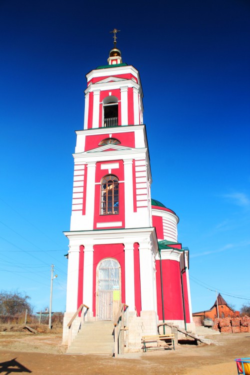 Церковь Николая Чудотворца в Русинове, Ермолино (Боровский район, Калужская область). фасады, Вид с запада