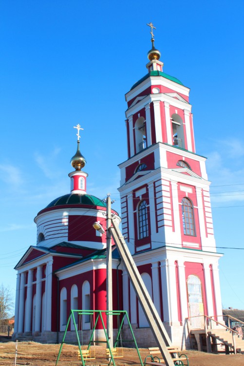 Церковь Николая Чудотворца в Русинове, Ермолино (Боровский район, Калужская область). фасады, Вид с северо-запада