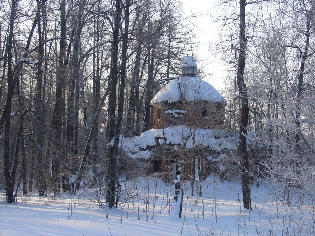 Церковь Покрова Пресвятой Богородицы, Удино (Дмитровский городской округ, Московская область). общий вид в ландшафте