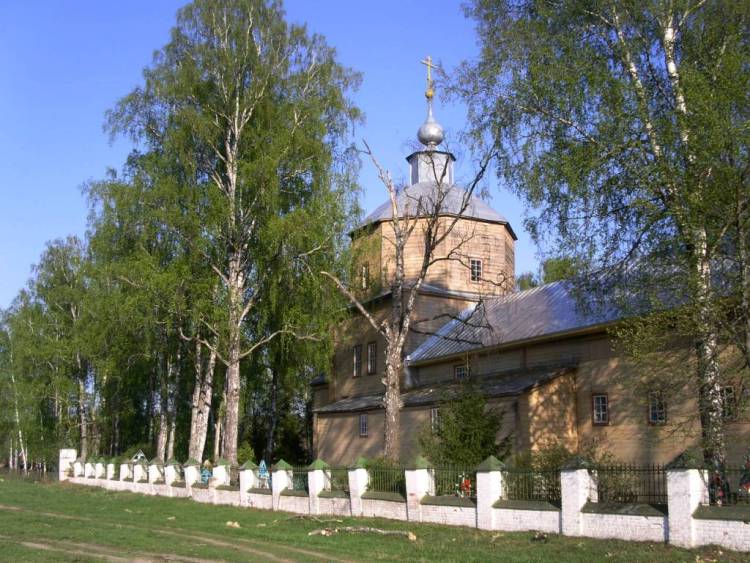 Рудне-Никитское. Церковь Рождества Пресвятой Богородицы. фасады, вид с северо-запада