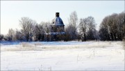 Церковь Покрова Пресвятой Богородицы, Вид с дороги. Зимой к церкви не проехать<br>, Клины, Кольчугинский район, Владимирская область