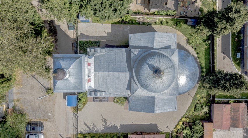 Калуга. Церковь Михаила Архангела при бывшей Малютинской богадельне. архитектурные детали