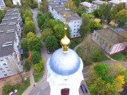 Церковь Рождества Христова на Кожевниках, Завершение колокольни храма, фото с квадрокоптера<br>, Калуга, Калуга, город, Калужская область