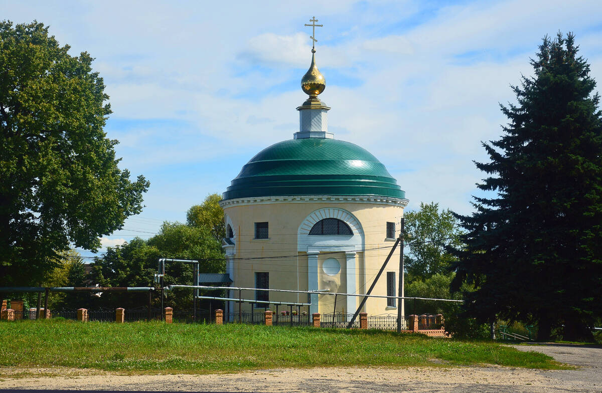 Церковь Рождества Христова, Рождествено (Собинский район, Владимирская область). общий вид в ландшафте