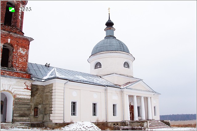 Завалино. Церковь Казанской иконы Божией Матери. фасады, Южный фасад основного объема