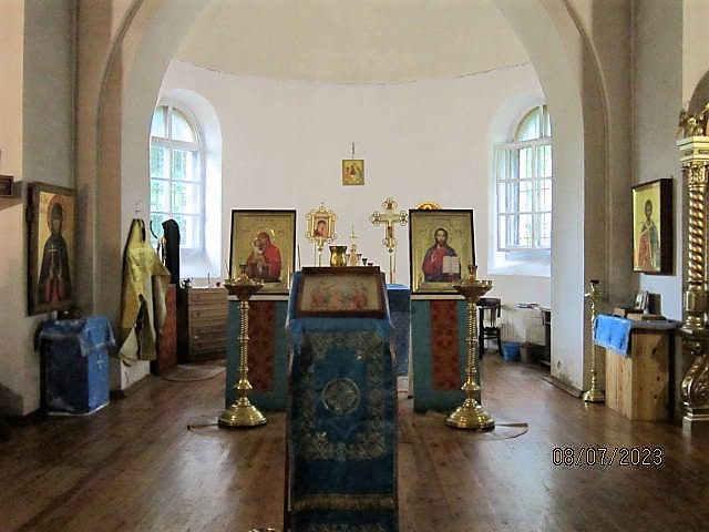 Церковь Успения Пресвятой Богородицы, Заручье (Сланцевский район, Ленинградская область). интерьер и убранство