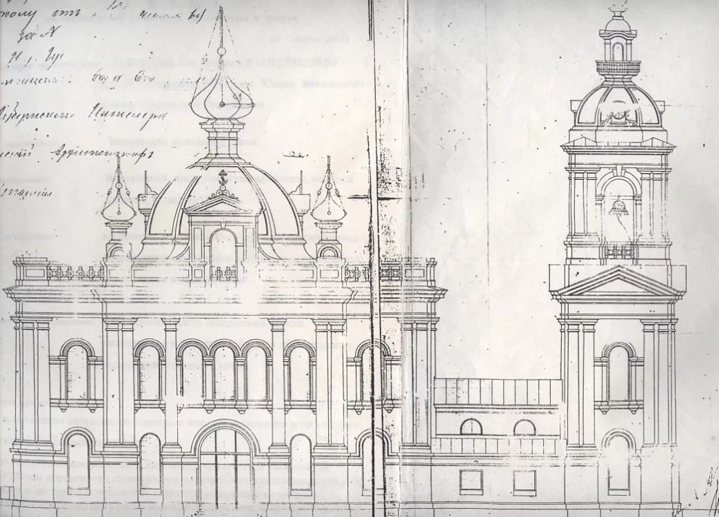 Юськи. Церковь Покрова Пресвятой Богородицы. графика, Проект церкви с. Юськи.