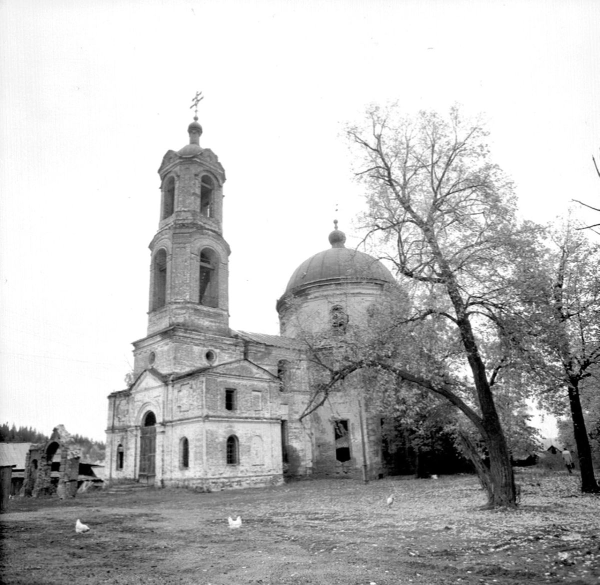 Яромаска. Церковь Успения Пресвятой Богородицы. архивная фотография, из паспорта объекта культурного наследия