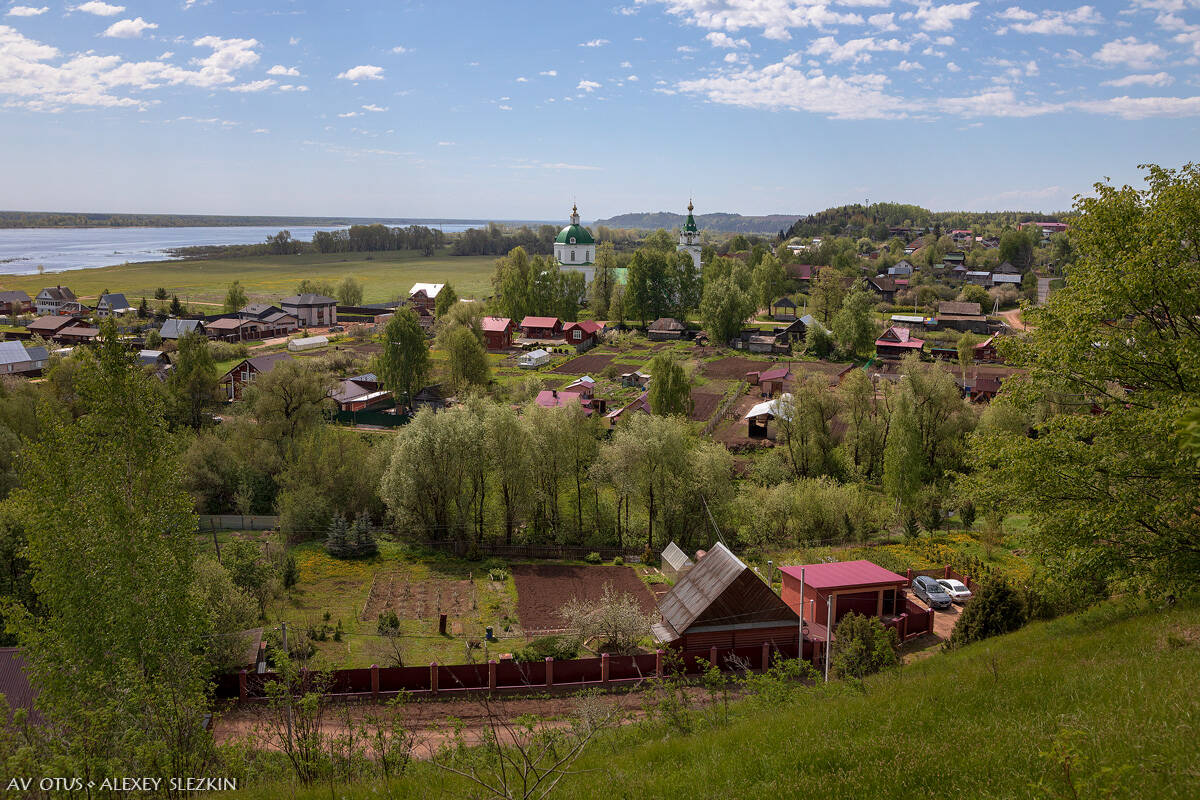 Церковь Богоявления Господня, Нечкино (Сарапульский район и г. Сарапул, Республика Удмуртия). общий вид в ландшафте