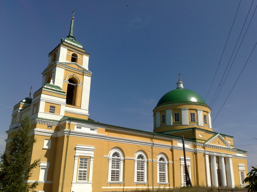 Церковь Преображения Господня, Мазунино (Сарапульский район и г. Сарапул, Республика Удмуртия). общий вид в ландшафте