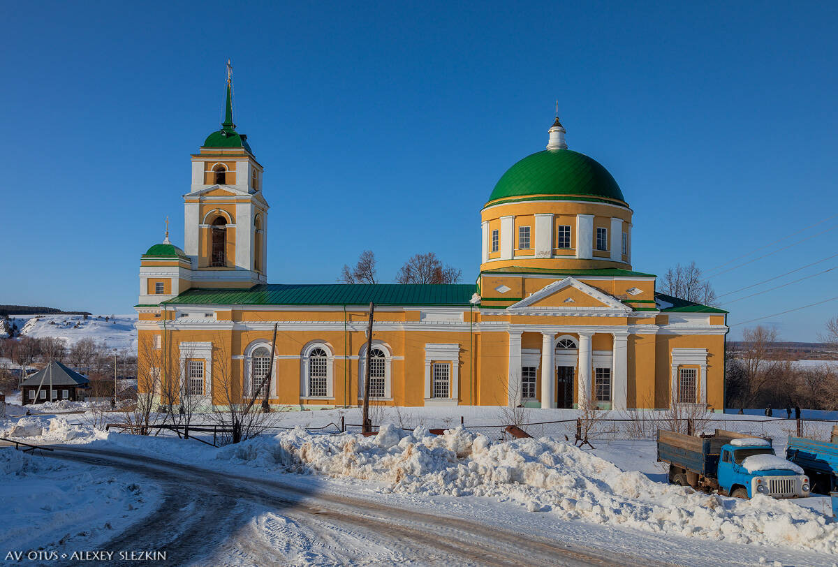 Церковь Преображения Господня, Мазунино (Сарапульский район и г. Сарапул, Республика Удмуртия). фасады