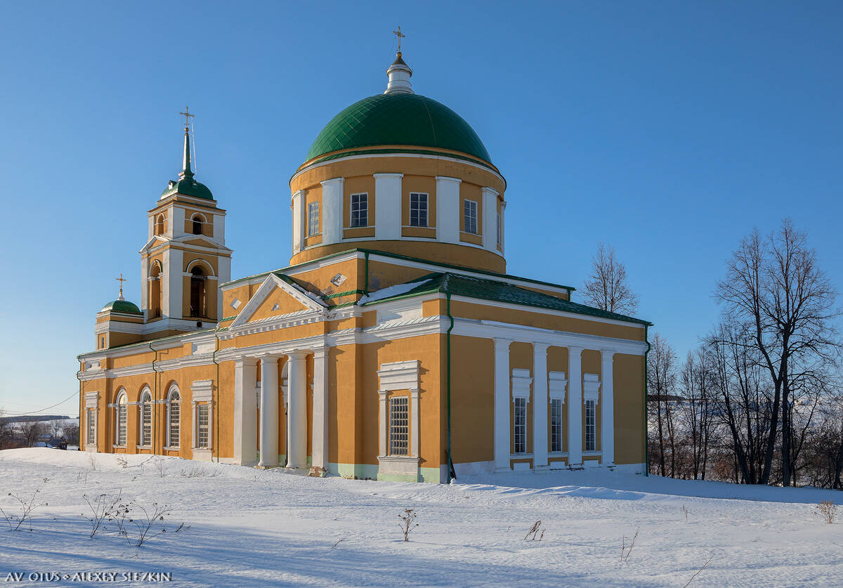 Церковь Преображения Господня, Мазунино (Сарапульский район и г. Сарапул, Республика Удмуртия). фасады