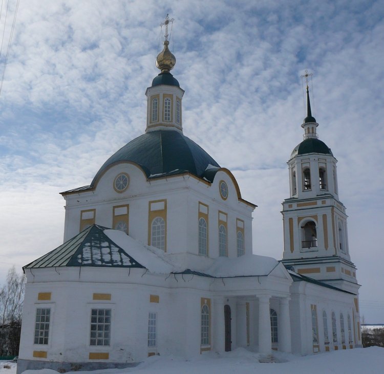 Церковь Троицы Живоначальной, Мостовое (Сарапульский район и г. Сарапул, Республика Удмуртия). фасады