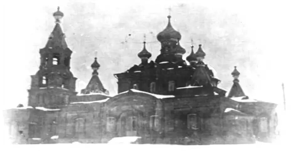 Церковь Иоанна Богослова, Игра (Игринский район, Республика Удмуртия). архивная фотография, Иоанно-Богословская каменная церковь, 1920-30 г.г., фото из архивного отдела администрации МО «Игринский район», архивная коллекция электронных документов