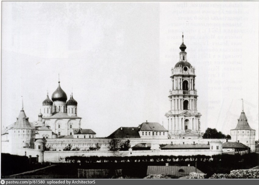 Новоспасский монастырь, Таганский (Центральный административный округ (ЦАО), г. Москва). архивная фотография, Фото с сайта pastvu.ru  Фото 1889-1900 гг.