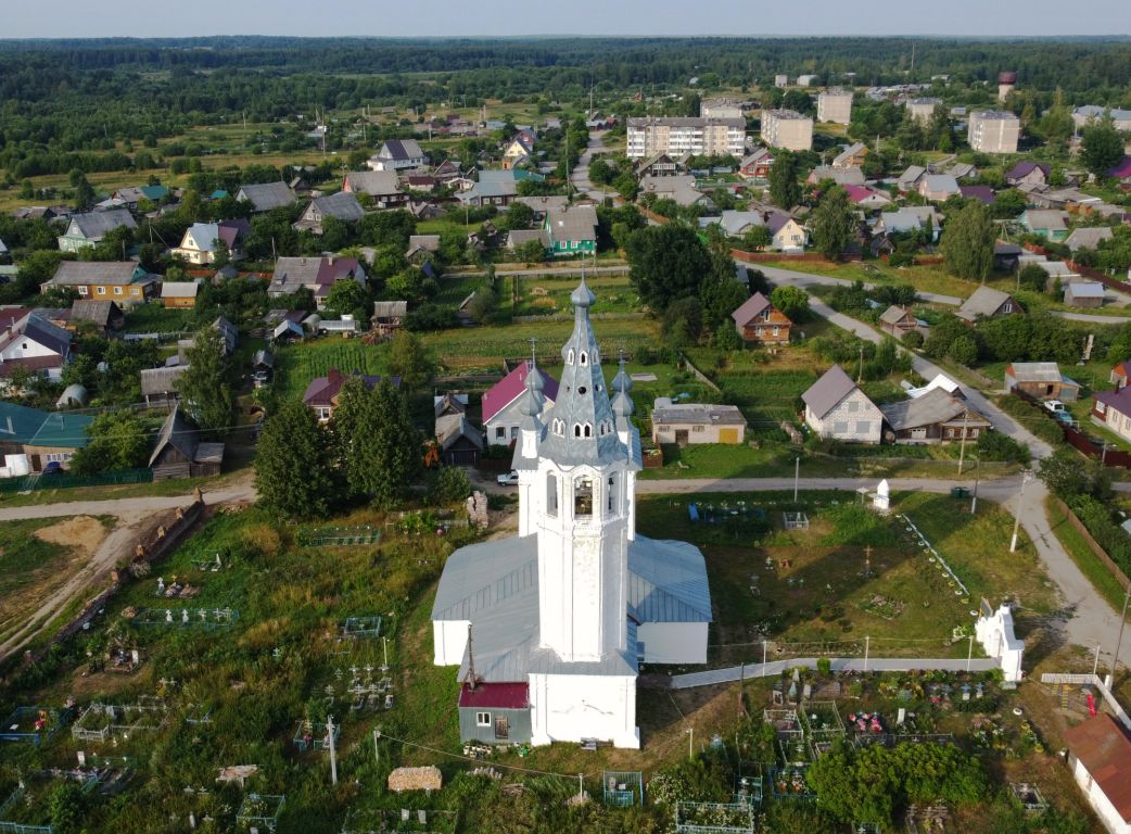 Церковь Иоанна Богослова, Дружба (Судиславский район, Костромская область). общий вид в ландшафте