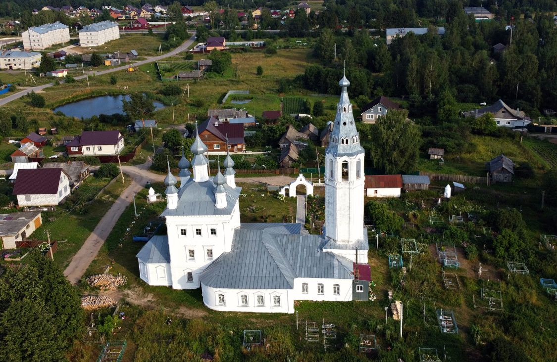 Церковь Иоанна Богослова, Дружба (Судиславский район, Костромская область). общий вид в ландшафте
