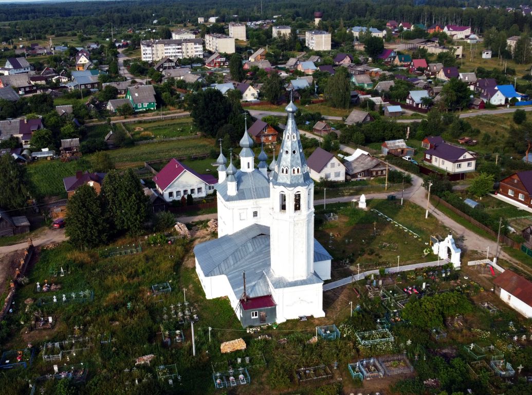 Церковь Иоанна Богослова, Дружба (Судиславский район, Костромская область). общий вид в ландшафте