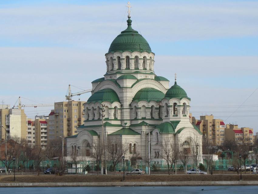 Собор Владимира равноапостольного, Астрахань (Астрахань, город, Астраханская область). фасады, вид с северо-запада