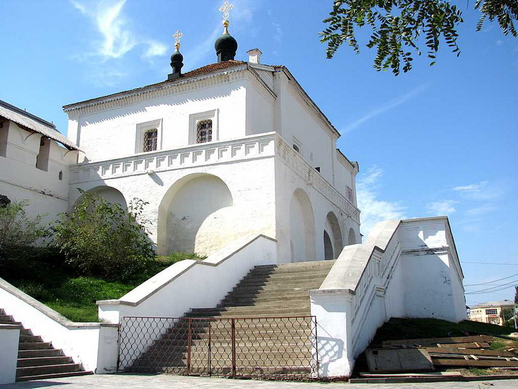 Кремль. Церковь Николая Чудотворца на Вратах, Астрахань (Астрахань, город, Астраханская область). фасады, Вид с ул. Желябова. Северо-восточная сторона